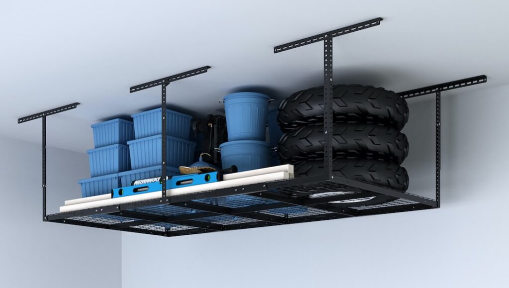 Overhead Garage Storage Racks Diy, Fleximounts 4×8 Overhead Garage Storage Rack Installation Instructions